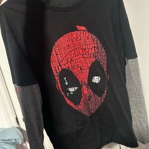 Marvel Black Tee with Red Graphic